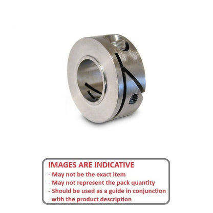 1053100 | COL-00400-013-07-FC-S3 (Each) --- 4x12.5x7 mm - Stainless Steel 303/304 Similar to A2, 18-8 HRB80 Collar