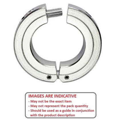 1067043 | COL-00600-016-09-HG-S3 (Each) --- Shaft Collars - 6x16x9 mm Hinged - Stainless Steel Collar
