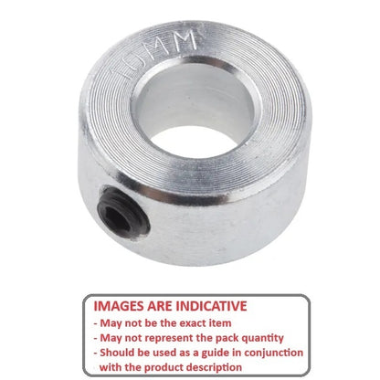 1091207 | COL-01000-018-18-AL (Each) --- Shaft Collars - 10x18x6 mm Standard - Aluminium Collar