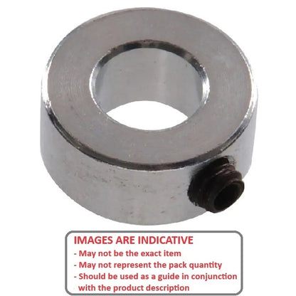 1052274 | COL-00400-008-05-CC (Each) --- Shaft Collars - 4x8x5 mm Standard - Steel, Cadmium Plated Collar