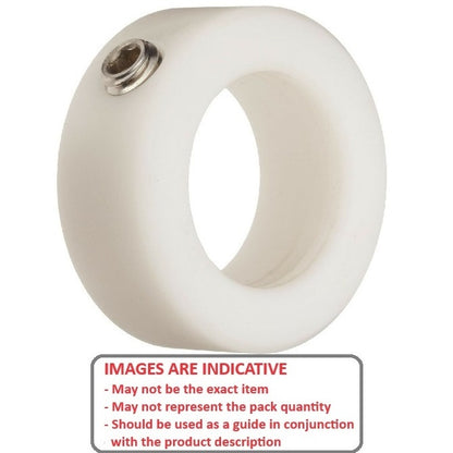 1136322 | COL-02540-041-16-NY (PK-100) --- Shaft Collars - 25.4x41.28x15.9 mm Standard - Nylon Polyamide 6/6 Collar