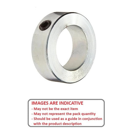 1155035 | COL-04000-072-72-ENP (Each) --- Shaft Collars - 40x72x22 mm Standard - Steel - Electroless Nickel Plated Collar