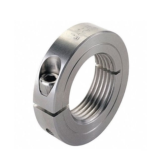 1122527 | COT-01905F-038-13-S3 (Each) --- Threaded Collars - 3/4-16 UNF - 19.05mm - 38.1x12.7 mm Clamp Type - Stainless Steel Collar