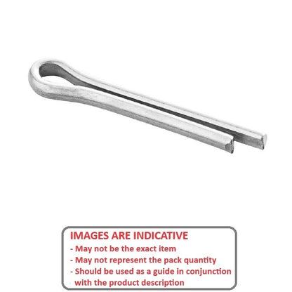 1040101 | PC020-0400-Z (PK-100) --- Split Pins - 2x40x1.8 mm - Zinc Plated Steel Pin