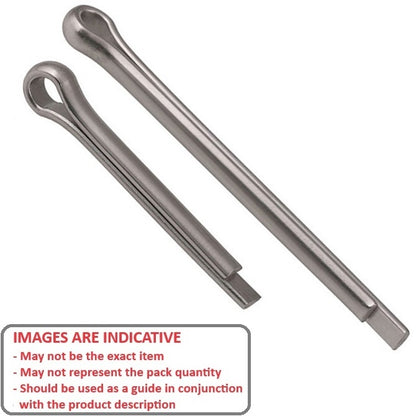 1063618 | PC050-0630-4 (PK-100) --- Split Pins - 5x63x4.5 mm - Stainless Steel 304 Similar to A2, 18-8 HRB80 Pin