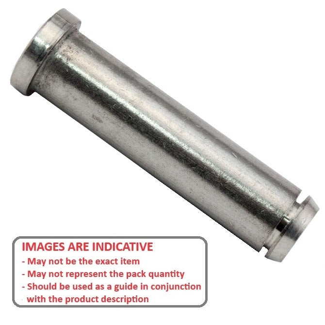 1082071 | CLP-080-0326G-S4 (PK-3) --- Clevis Pins - 8x32.56x35 mm Groove Locking - Stainless Steel 300 Series Pin