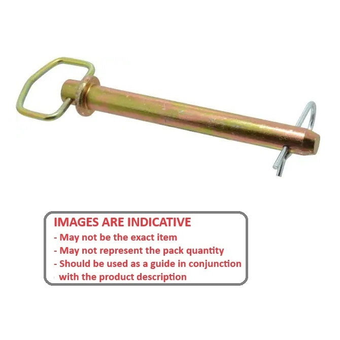 1121296 | CLP-191-1080-CZ-H (Each) --- Clevis Pins - 19.05x107.95 - - Handle - Carbon Steel Heat Treated Pin