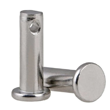 1102891 | CLP-127-0385-S6 (PK-2) --- Clevis Pins - 12.7x38.49x44.45 mm Pin Locking - Stainless Steel 316 Similar to A4, 18-10