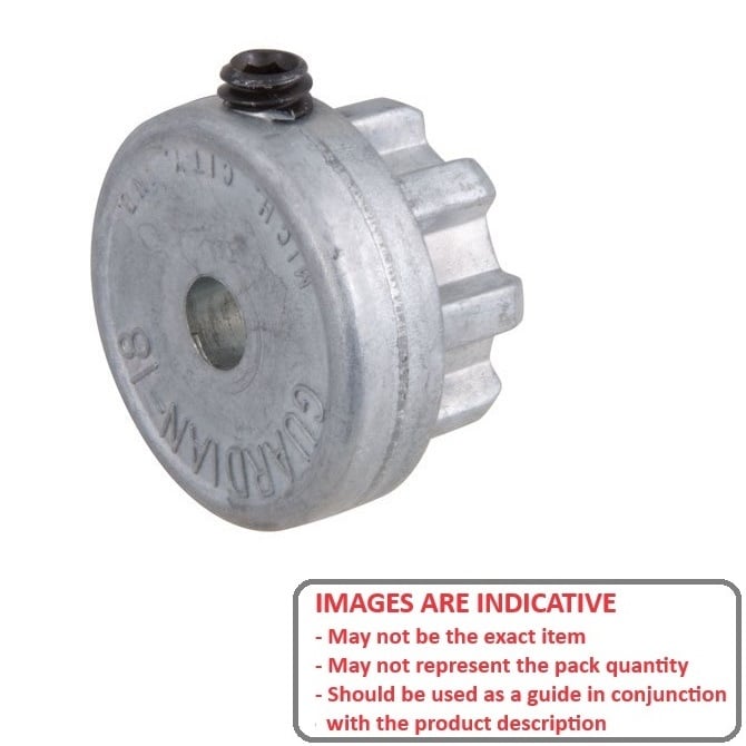 1086812 | CP-095-HUB-G-PR-30S --- Couplings - 9.525 mm - 28.95 or 30.48 (x 21.59 sleeve length only)