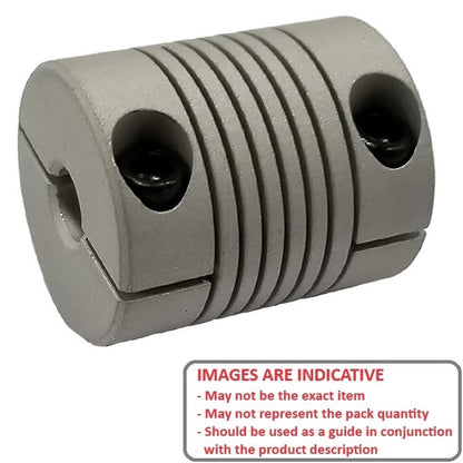 1094456 | CP-110-110-30-030-H-P1 (Each) --- Helical Couplings - 11x11x30 mm Standard - Stainless Steel 17-4 PH Coupling