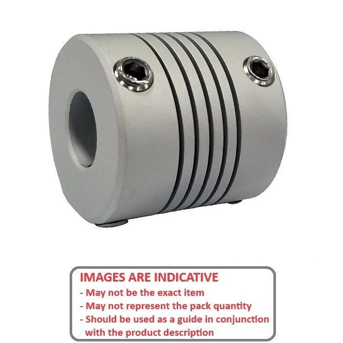 1042831 | CP-030-030-15-020-H-PA (Each) --- Helical Couplings - 3x3x15 mm Standard - Aluminium 7075-T6 Coupling