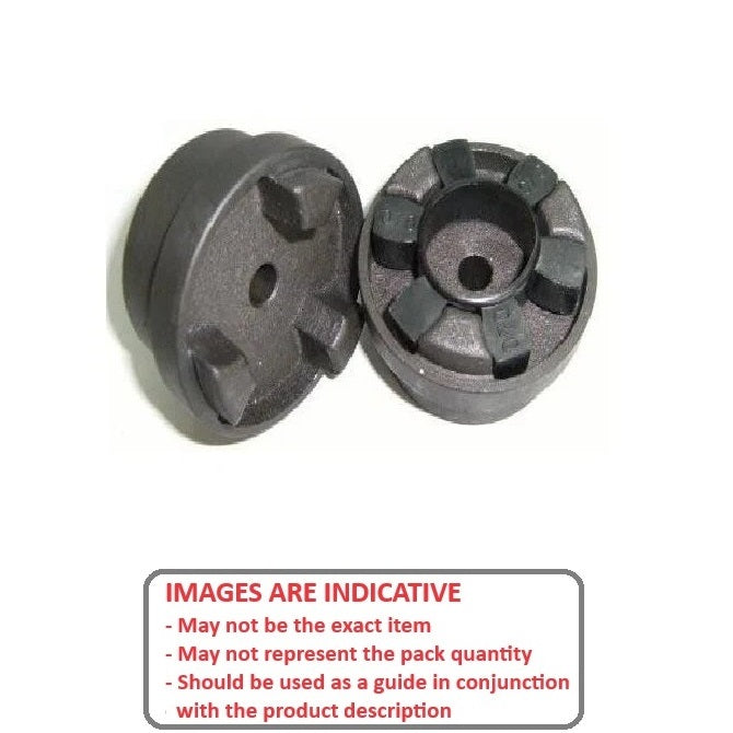 1091353 | CP-100-100-69-066-J-HRC --- HRC Couplings - 10 mm x 10 mm Complete Coupling - 2 Halves and Insert