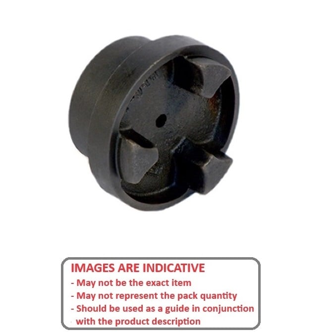 Accouplement de type à trois mâchoires 22,225 x 22,225 x 63,5 mm - - Moyeu uniquement - MBA (Pack de 1)