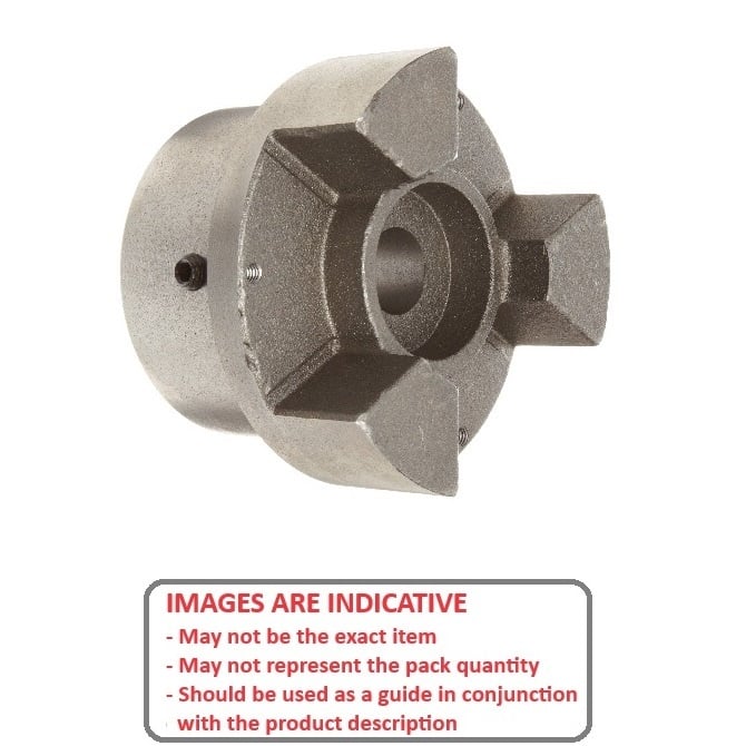 Accouplement de type à trois mâchoires 12,7 x 12,7 x 31,75 mm - - Moyeu uniquement - MBA (Pack de 1)