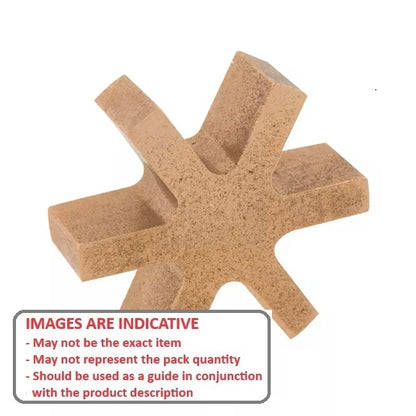 1143502 | CP-INS-J-3J-B-32 (Each) --- Three Jaw Type Couplings - Bore Insert Only Match with Hub 31.2 Inserts - Bost-Bronz Coupling Insert