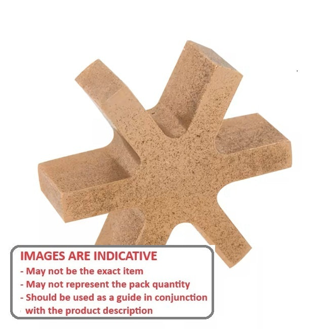 1171487 | CP-INS-J-3J-B-64 (Each) --- Three Jaw Type Couplings - Bore Insert Only Match with Hub 63.5 Inserts - Bost-Bronz Coupling Insert