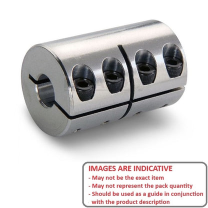 1119875 | CP-191-191-38-057-R1-SC (Each) --- Rigid Couplings - 19.05x19.05x38.1 mm Clamp - Steel Coupling