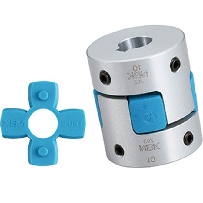 1085789 | CP-080-080-20-030-J-PU80S (Each) --- Spider Type C Complete Couplings - 8x8x20 mm - Aluminium with 80 Duro Blue Spider Coupling