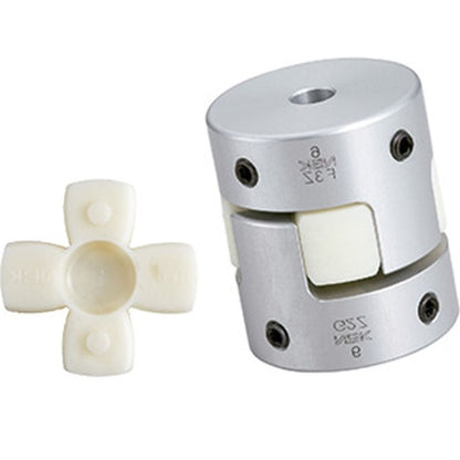 1046656 | CP-032-064-14-022-J-PU92G (Each) --- Spider Type C Complete Couplings - 3.175x6.35x14 mm - Aluminium with 92 Duro White Spider Coupling