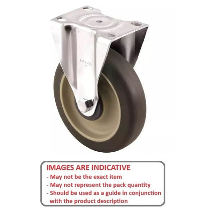 1161908 | RWC-R2711 (2 Pcs) --- Castors - 50 Rigid Inst Rubber