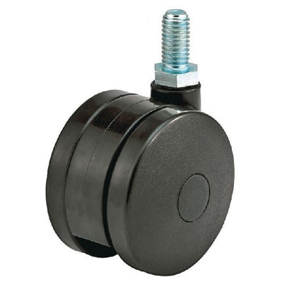 1164282 | WC437RS (PK-2) --- Stud Castors - 50.8 mm Swivel 34 Twin Wheel - Nylon Thread Castor