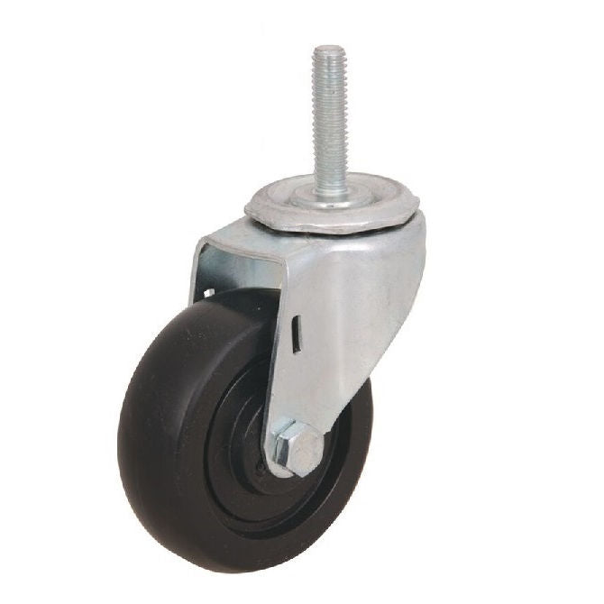1164283 | WC415RS (PK-4) --- Stud Castors - 50.8 x 20.64 mm Swivel 34 General Purpose - Soft Rubber Castor