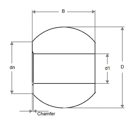 Sfera in acciaio 11.112 mm - Acciaio cromato forato SAE52100 - Lucido - MBA (confezione da 1)