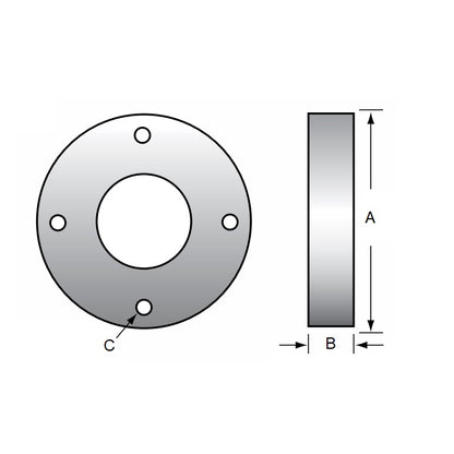 1151800 | AR-417RS (Each) --- Suits Nuts with Diameter 38.1 - 125.4 - 25.908