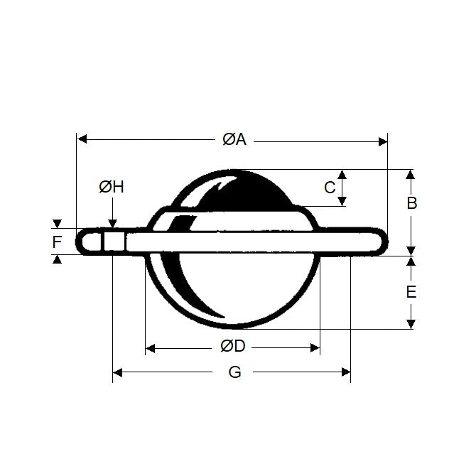 1132690 | BTU0025-010-F-C --- Flange Mount Ball Transfer Units - 25 kg x 10 mm x 61 mm