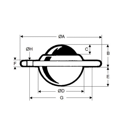 1108955 | BTU0012-010-F-C --- Flange Mount Ball Transfer Units - 15 kg x 10.2 mm x 22.2 mm