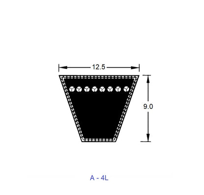 1221693 | BV12-00991-A39 (2 Pcs) --- Vee Belts - 991.0 (39.0 in.) - -