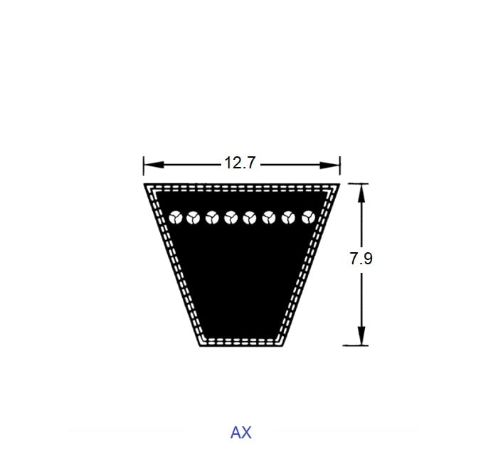 1221298 | BV12-00787-AX31 --- Belts - 787.4 (31.0 in.) - -