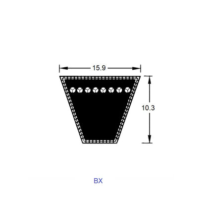 1223593 | BV16-03251-BX128 --- Belts - 3251.2 (128.0 in.) - -