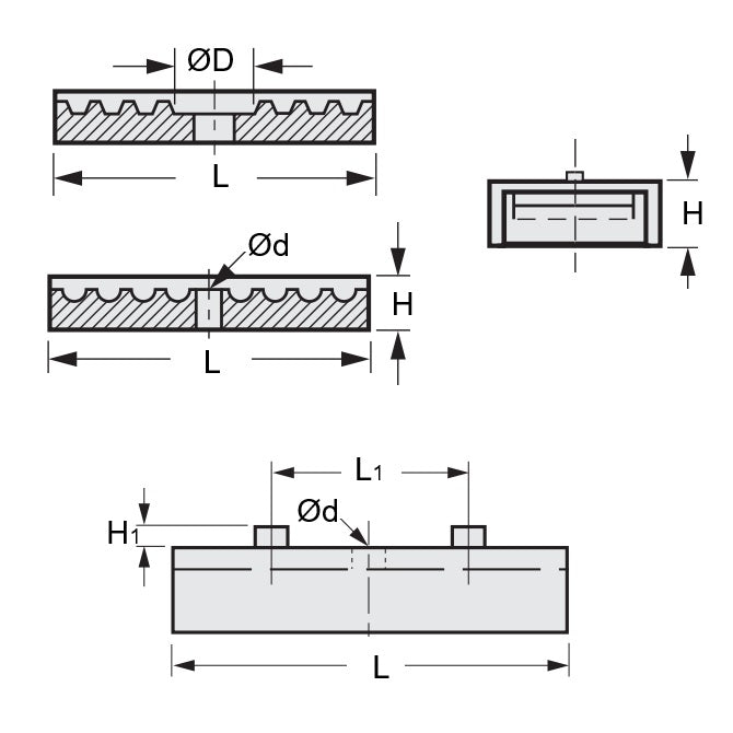 1046800 | CL-030HG-09-LD --- Timing Clamp Belts - HTD or GT (3mm) x 9 mm x 9.4 mm