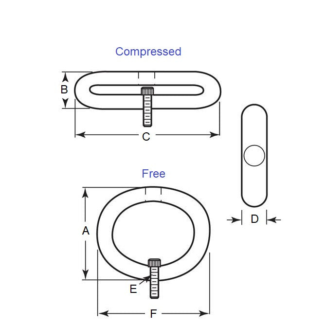 1226567 | GBR-5RS (Each) --- Elastomer Bumpers - 890 N - 55.1x63 mm Radial - Elastomer Bumper