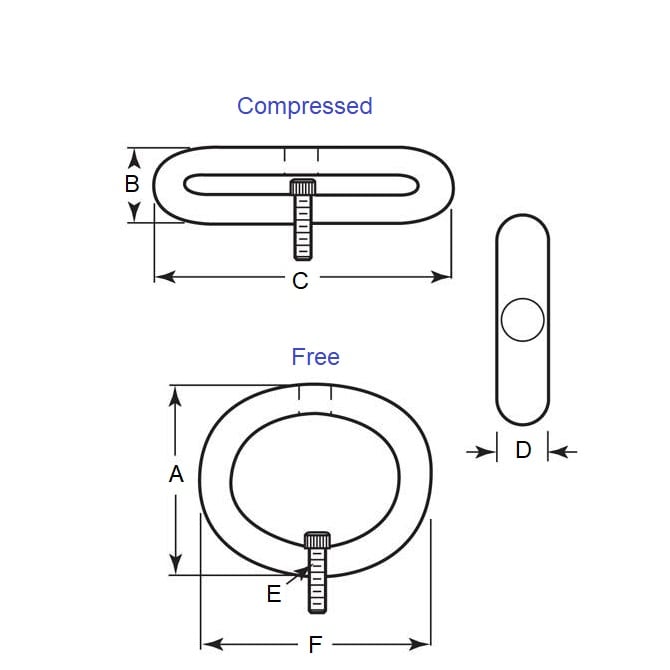 1223396 | GBR-8RS --- Elastomer Bumpers - 2575 N x 73.2 mm x 83.3 mm