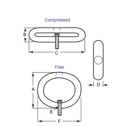 1223396 | GBR-8RS --- Elastomer Bumpers - 2575 N x 73.2 mm x 83.3 mm