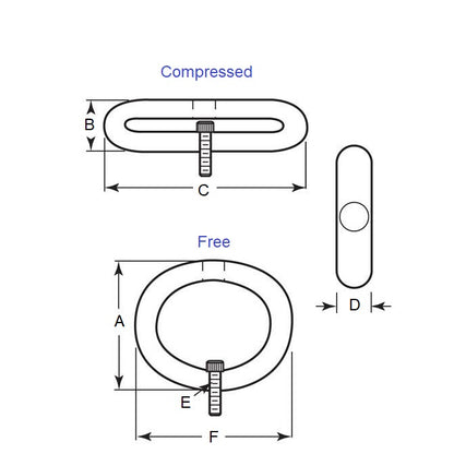 1223989 | GBR-3RS (Each) --- Elastomer Bumpers - 450 N - 37.3x42.7 mm Radial - Elastomer Bumper