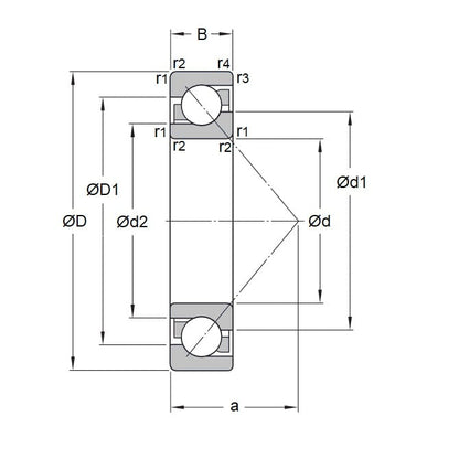 1093202 | 7900-FC-2RB-ECO --- Bearings - 10 mm x 22 mm x 6 mm