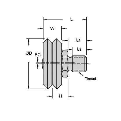 1041779 | DVWS2-ADJ-ZZ --- Dual - 2 x 30.7 mm x 11.13 mm