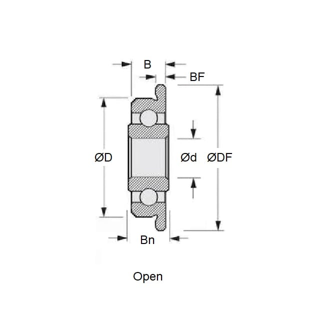 1049603 | SFWR2-5-MC34-GR7-R-L23 (50 Pcs) --- Bearings - 3.175 mm x 7.938 mm x 2.779 mm