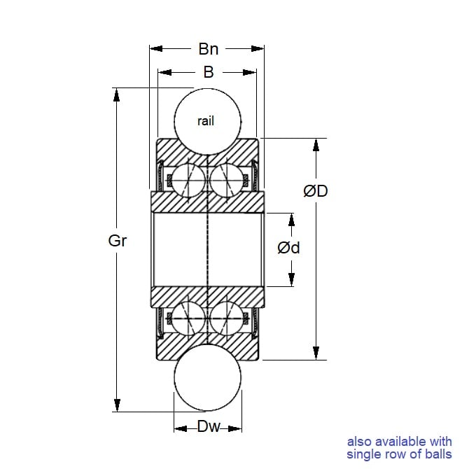 1063923 | DRA-WMR175-2RS-GP-ECO (100 Pcs) --- Bearings - 5 mm x 17 mm x 7 mm