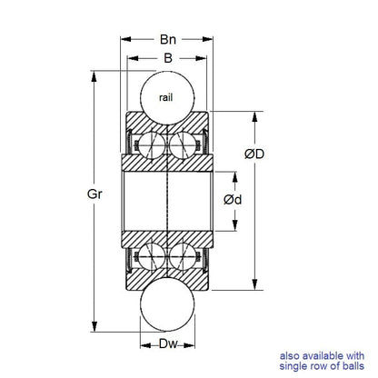 1063923 | DRA-WMR175-2RS-GP-ECO (100 Pcs) --- Bearings - 5 mm x 17 mm x 7 mm