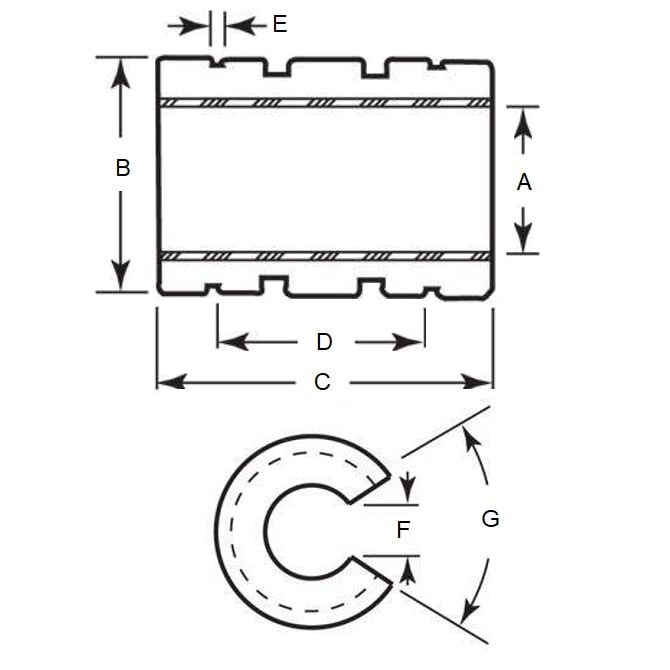 1144537 | LOP-0318-051-067-FGP --- Sliding Bearings Linear - 31.75 mm x 50.8 mm x 66.675 mm