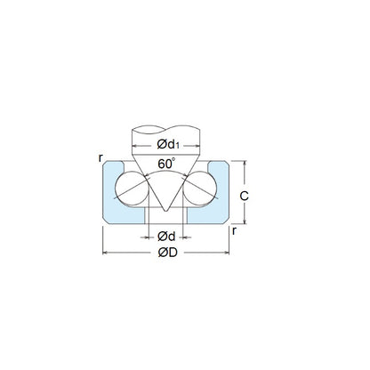 1047159 | BCF10 (PK-100) --- Pivot Bearings - 3.13x10x3.5 mm / 0.2 mm Without Inner Ring - Chrome Steel Bearing