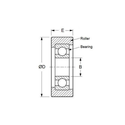 1150864 | NR-0380-100-080-W-ZZ --- Rollers - 38 mm x 10 mm x 10 mm