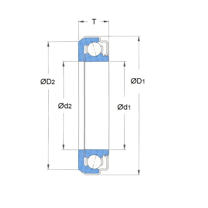 Roulement de débrayage 45 x 45.500 x 73 mm - Acier chromé - Déverrouillage d'embrayage automobile - MBA (1 pièce)