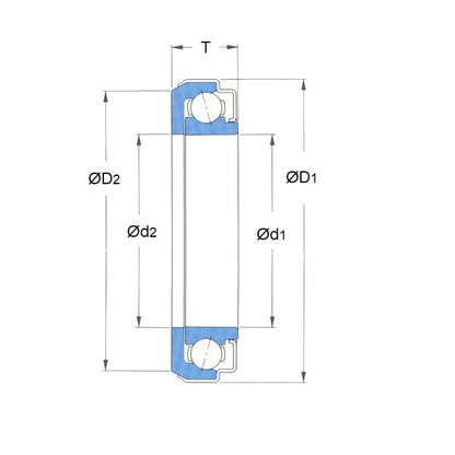 Roulement de débrayage 45 x 45.500 x 73 mm - Acier chromé - Déverrouillage d'embrayage automobile - MBA (1 pièce)