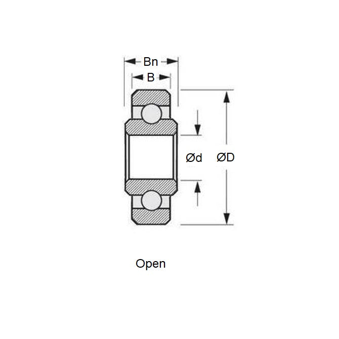 1103976 | P-WR12216-1-AS6 --- Special Type Bearings - 12.7 mm x 34.925 mm 11.113 / 11.911 / 1 mm