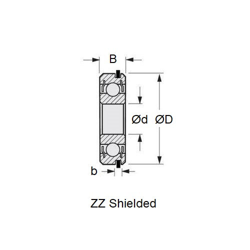 1098223 | 6901-ZZ-NR (PK-50) --- Single Row Ball Bearings - 12x24x6 mm with Snap Ring - Chrome Steel SAE 52100 Bearing